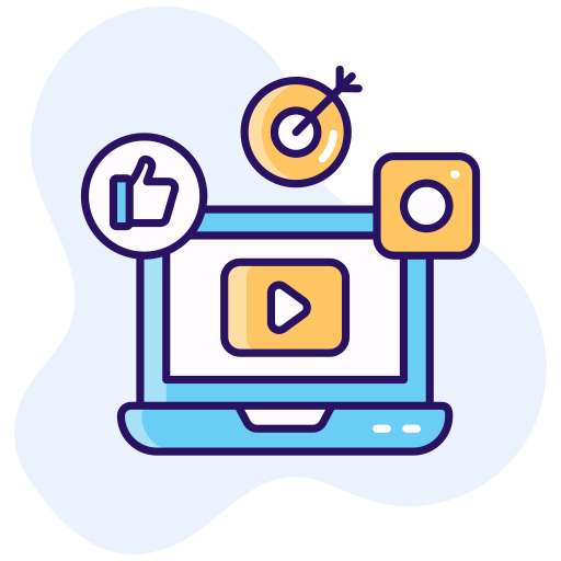 vídeo marketing icono gratis