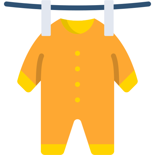 ropa de bebé icono gratis