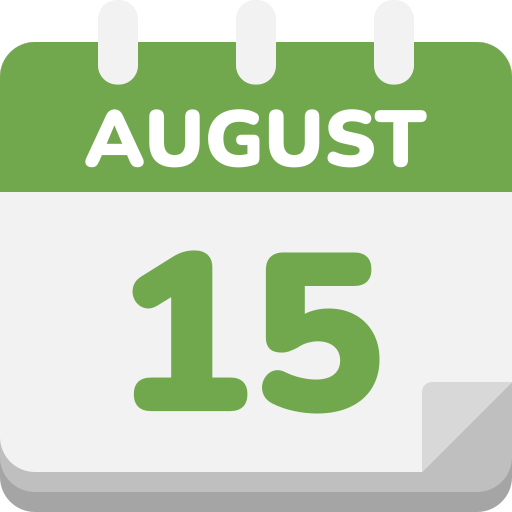 15 de agosto grátis ícone 15 de agosto grátis ícone