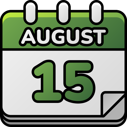 15 de agosto grátis ícone 15 de agosto grátis ícone