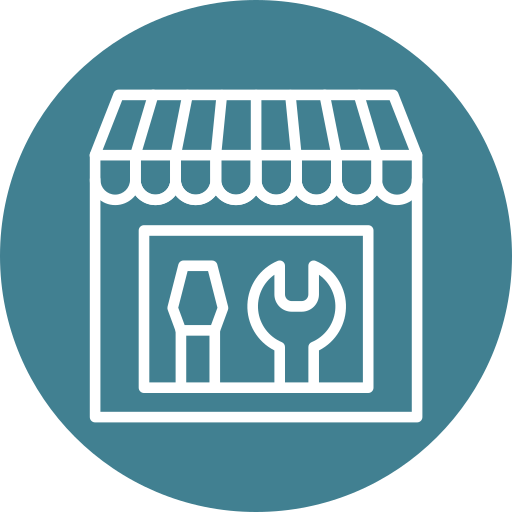 Repair shop free icon