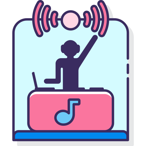 Disk jockey icono gratis