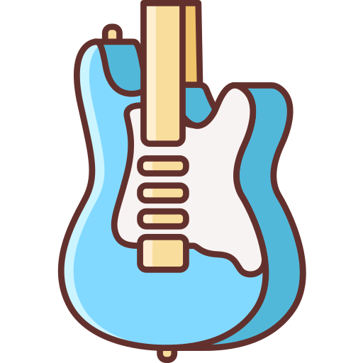 Icono De Guitarra Flaticons Lineal Color