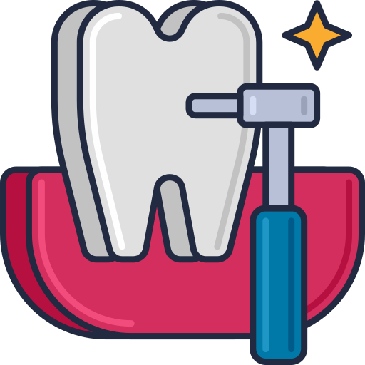 Icono de Odontología Flaticons Lineal Color