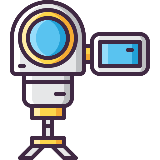 Camcorder Flaticons Lineal Color icon