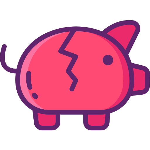 Piggy bank Flaticons Lineal Color icon