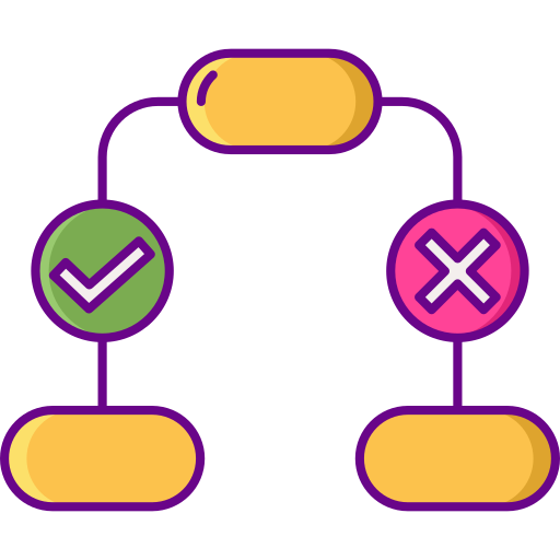 Decision Tree Flaticons Lineal Color Icon