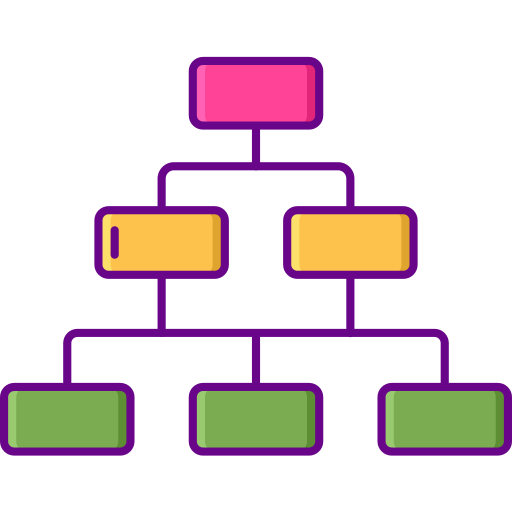 diagrama de flujo icono gratis