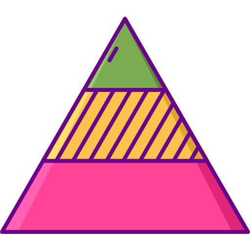 Pyramid Flaticons Lineal Color icon