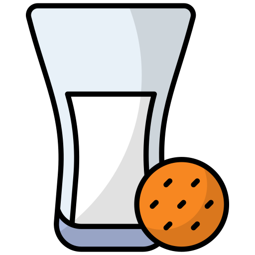 biscuit et lait Icône gratuit biscuit et lait Icône gratuit