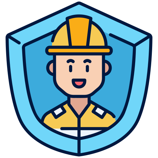 seguro de trabajador icono gratis