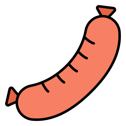 saucisse Icône gratuit saucisse Icône gratuit