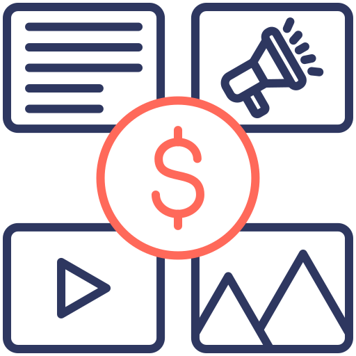 mezcla de medios icono gratis