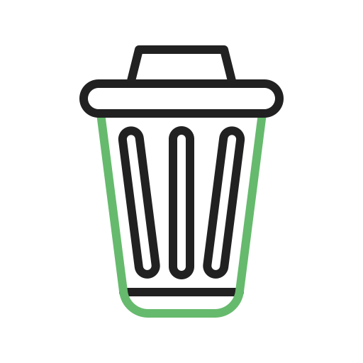 Trash bin free icon