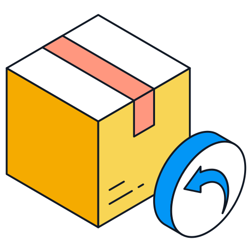 Return parcel free icon Return parcel free icon