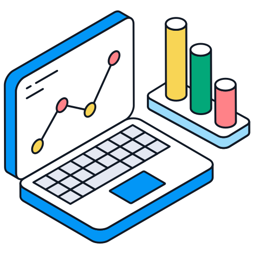 análisis de datos en línea icono gratis