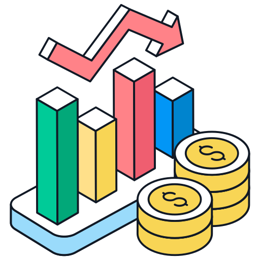 recesión icono gratis