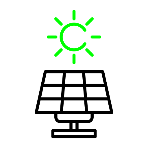 energía solar icono gratis