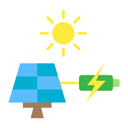 energía solar icono gratis