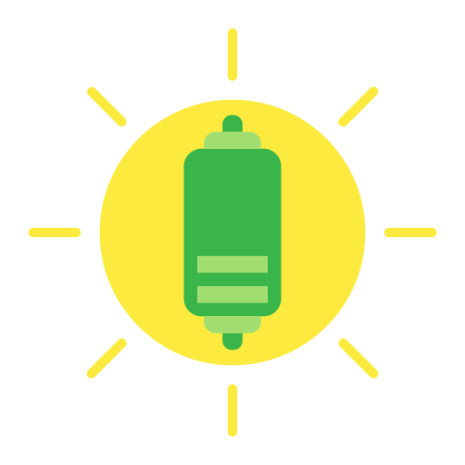 energía solar icono gratis