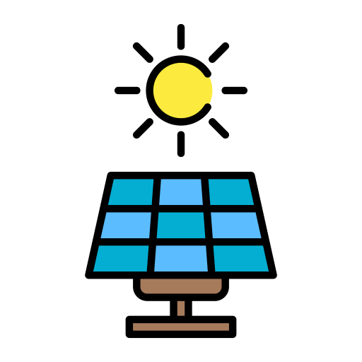 energía solar icono gratis