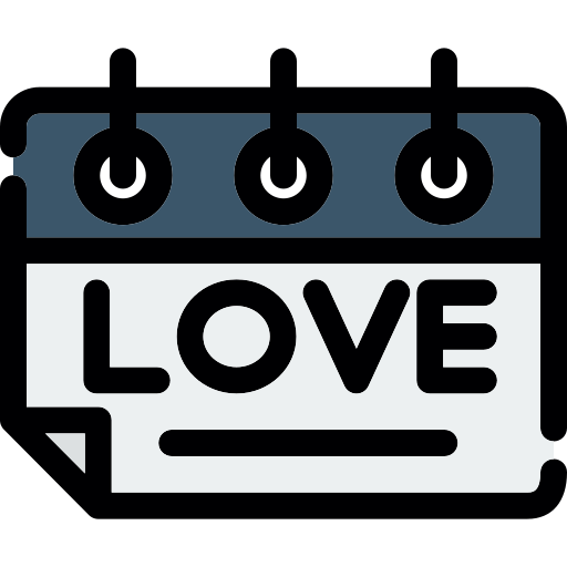 calendrier d'amour Icône gratuit calendrier d'amour Icône gratuit