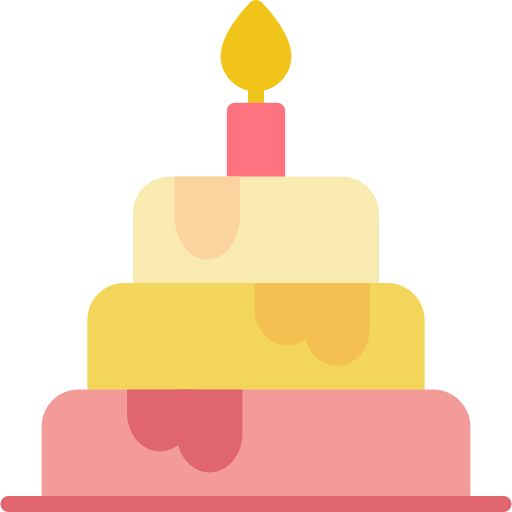 pastel de cumpleaños icono gratis