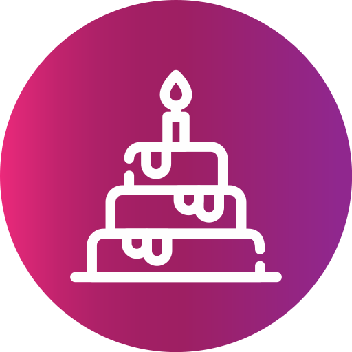 pastel de cumpleaños icono gratis