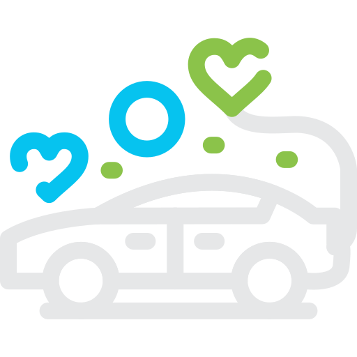 coche de boda icono gratis