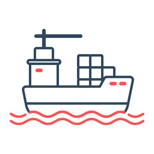 Грузовое судно бесплатно иконка