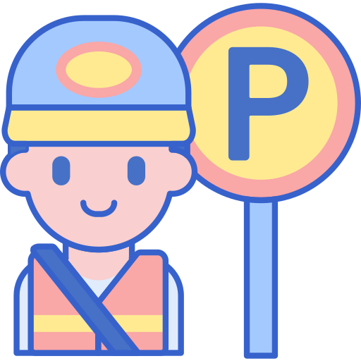 Trabajador de parking icono gratis