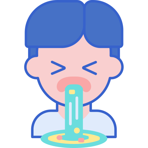 Vomit Flaticons Lineal Color Icon 