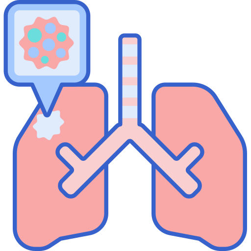 Lung cancer Flaticons Lineal Color icon