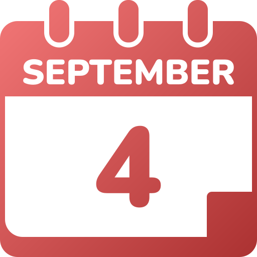 4 de septiembre icono gratis