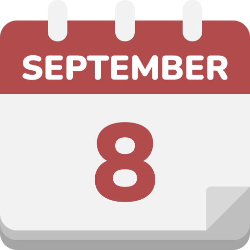 8 de septiembre icono gratis