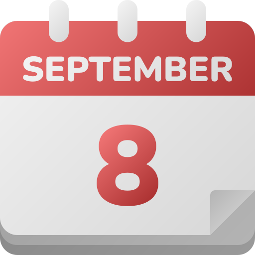 8 de septiembre icono gratis