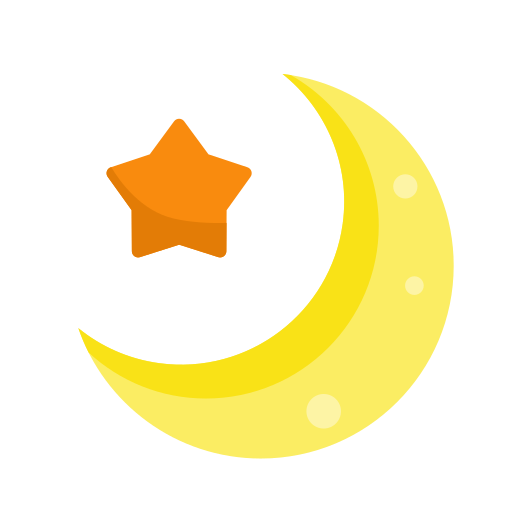 luna y estrella icono gratis