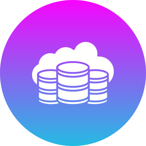 base de datos en la nube icono gratis