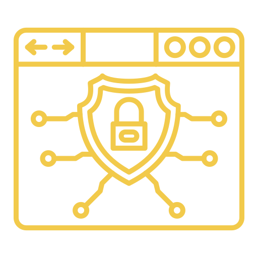 la seguridad cibernética icono gratis