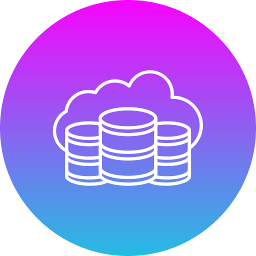 base de datos en la nube icono gratis