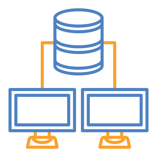 compartir base de datos icono gratis