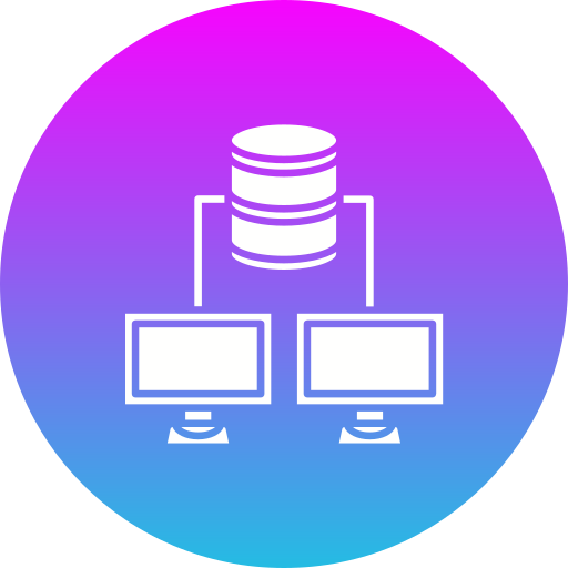 compartir base de datos icono gratis