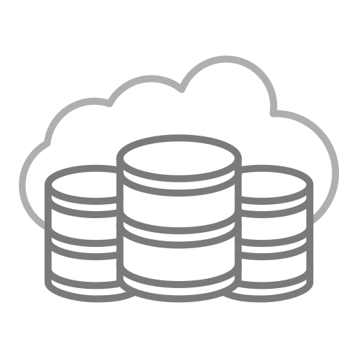 base de datos en la nube icono gratis