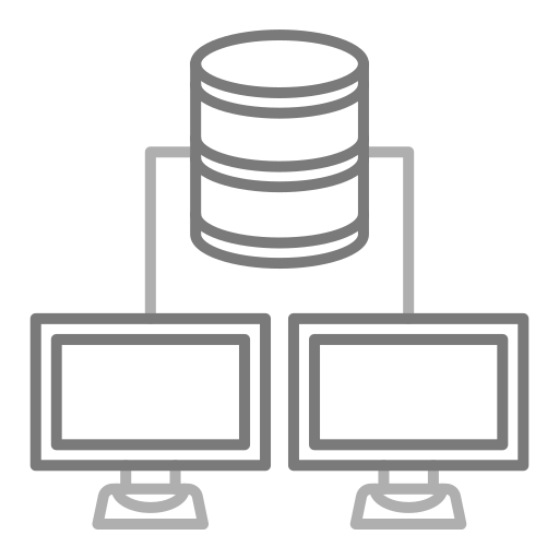 compartir base de datos icono gratis