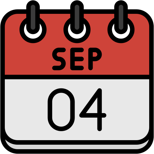 4 de septiembre icono gratis