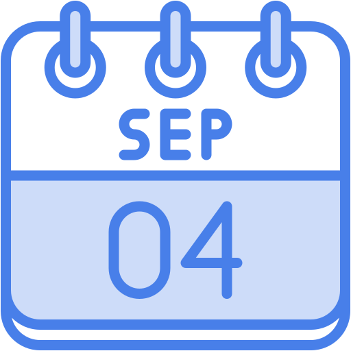 4 de septiembre icono gratis