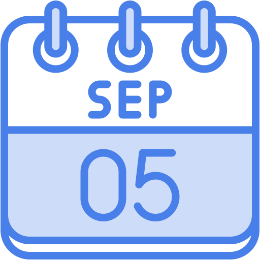 5 de septiembre icono gratis