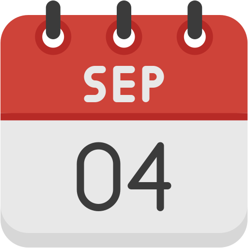 4 de septiembre icono gratis