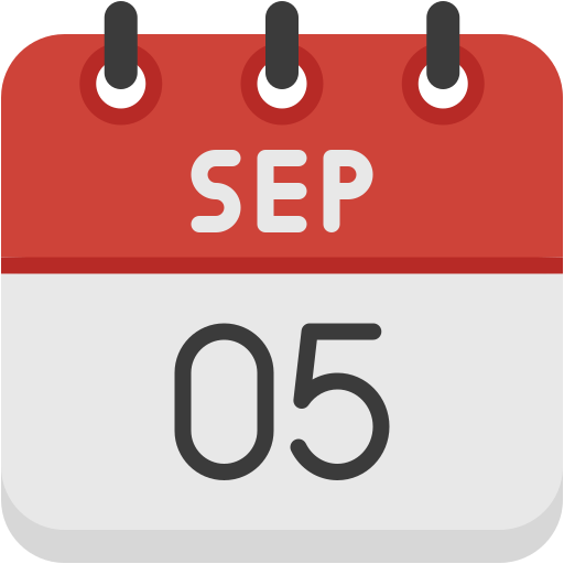 5 de septiembre icono gratis