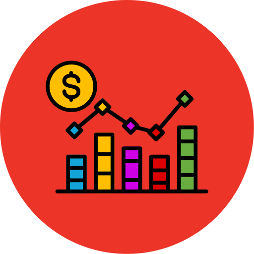 gráfico de barras apiladas icono gratis